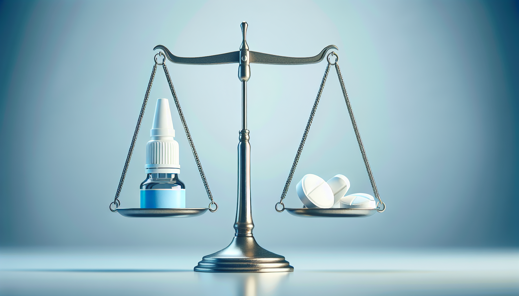 天秤がバランスを取るイメージ